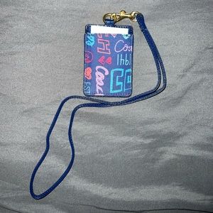 Coach Lanyard ID Holder